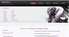 Desktop Screenshot of gw2weapongallery.com